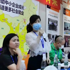 斯必得科技舒总在会上发言