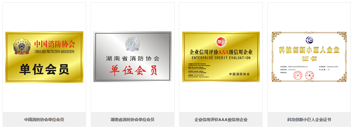 金鼎消防部分资质证书